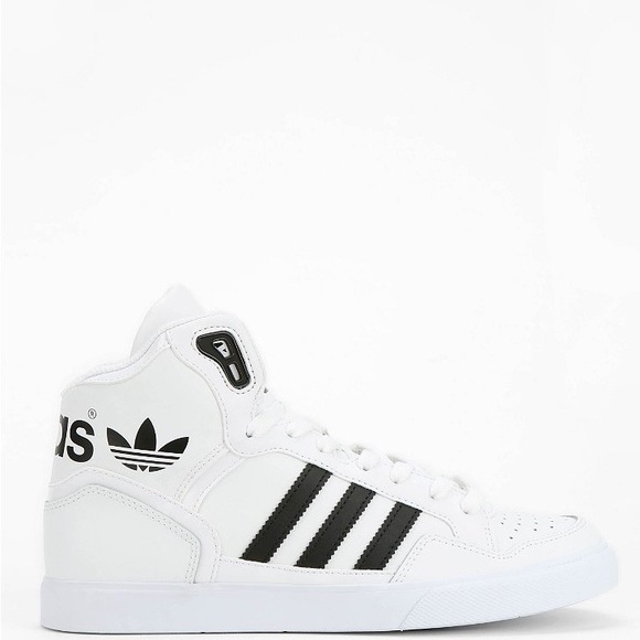 NEW Adidas Original Extaball Leather High Top Sneakers Size 7 - Picture 2 of 6